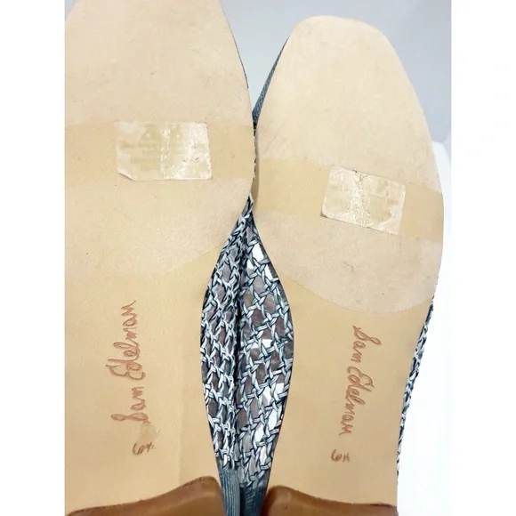 NWOT Sam Edelman Newblue Woven May Flats, Size 6.5 - Picture 9 of 9